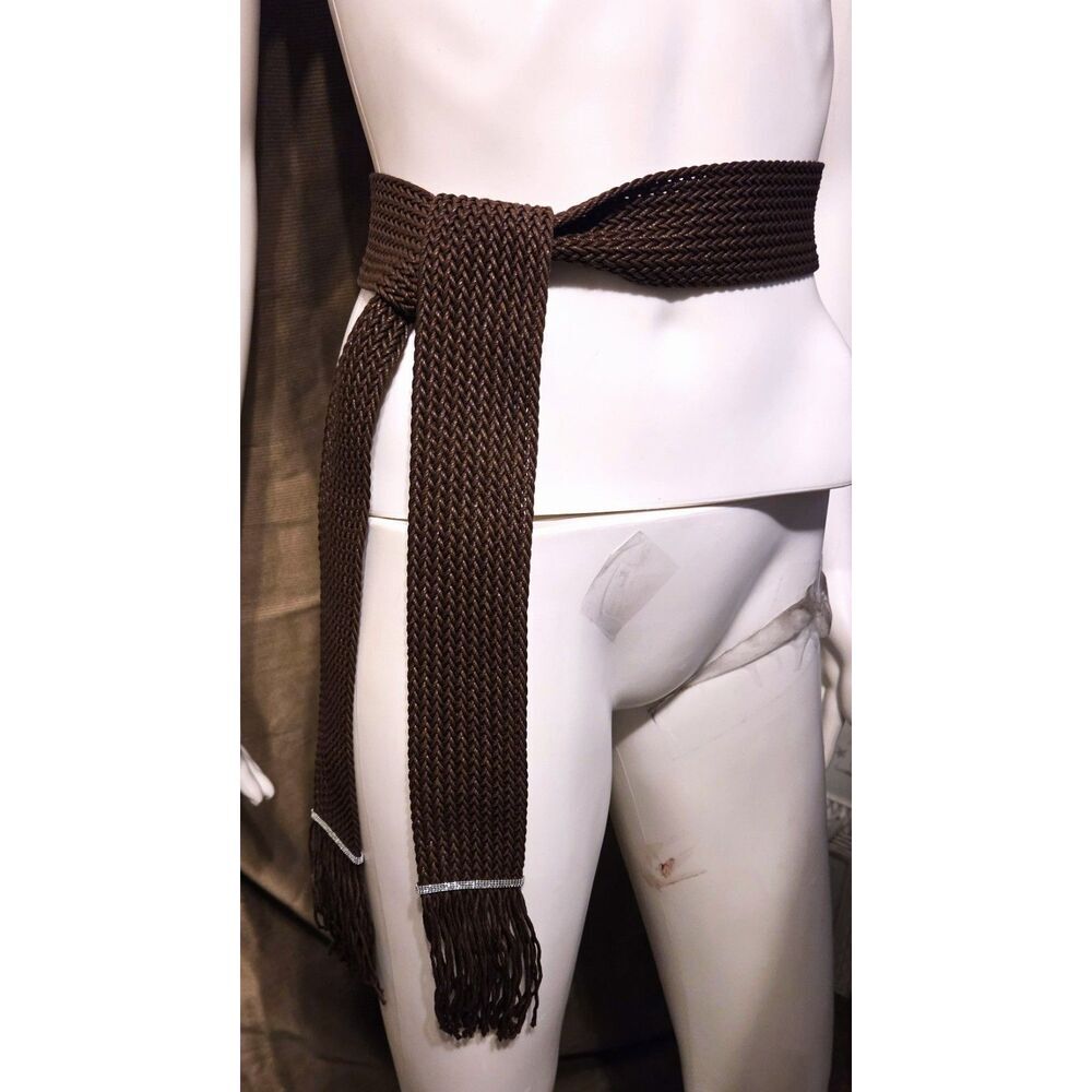 NIB - Peserico Textured Belt 54" Long - Made in Italy